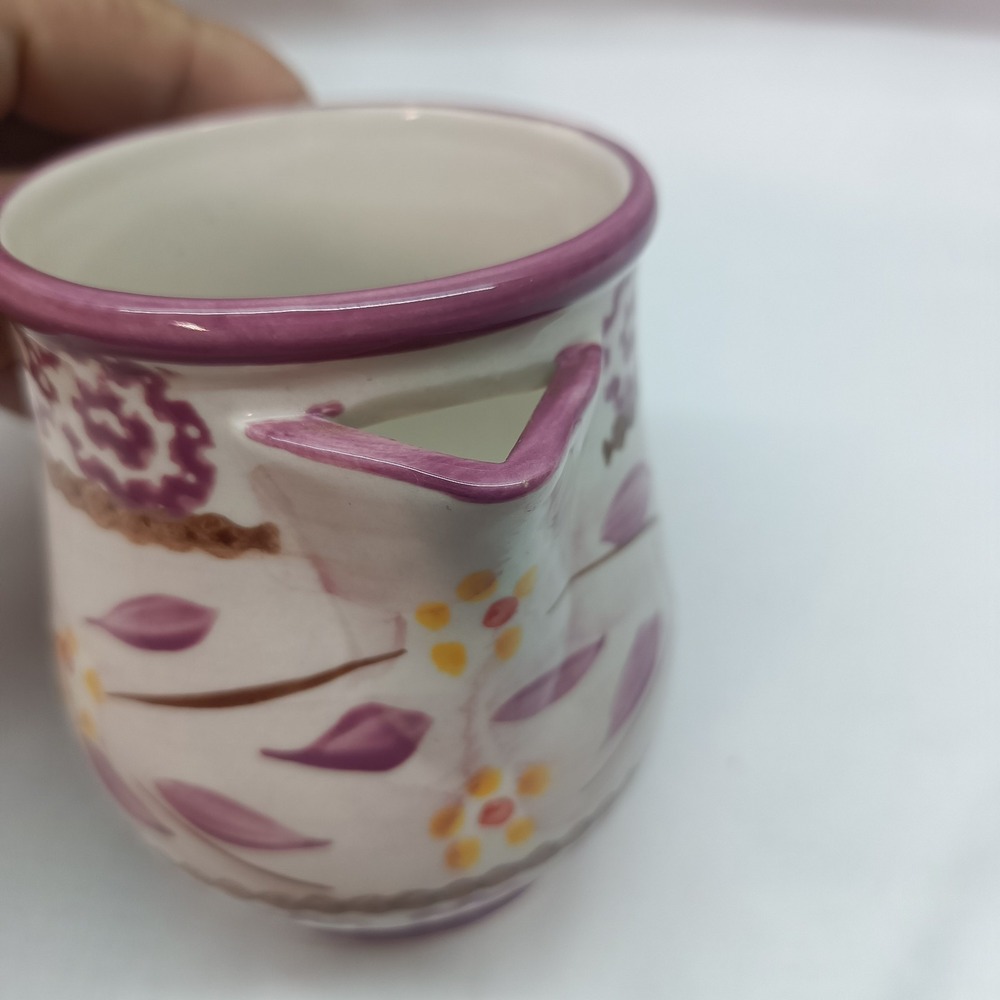 Temp-tations Old World Cranberry Tea Set TeaPot Sugar Bowl W/ Lid Creamer - Picture 7 of 11